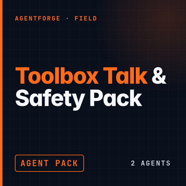 Toolbox Talk & Safety cover