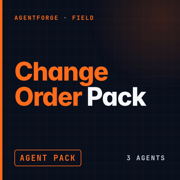 Change Order Pack cover